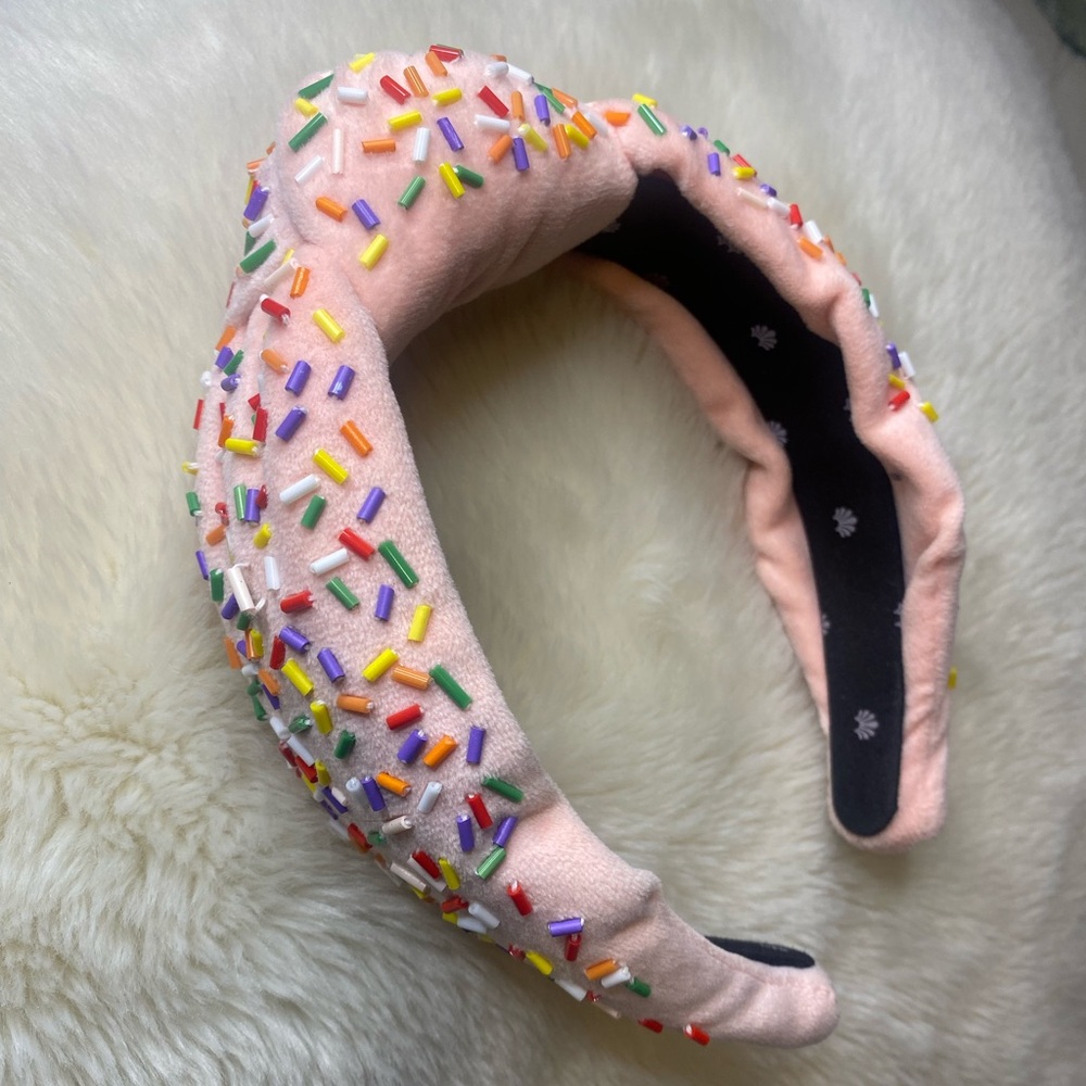 Lele Sadoughi Pink Buttercream Sprinkle Headband